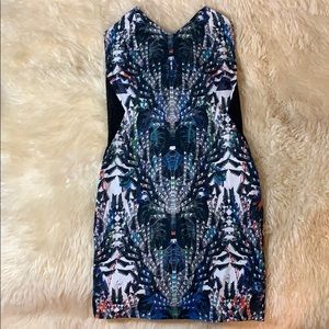 Motel Rocks Bodycon Printed Dress